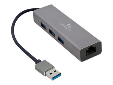 GEMBIRD A-AMU3-LAN-01 USB AM Gigabit network adapter with 3-port USB 3.0 hub