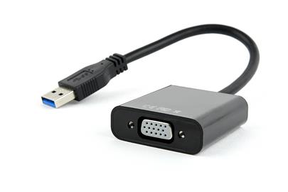 Gembird adaptér USB 3.0 -> VGA, černý
