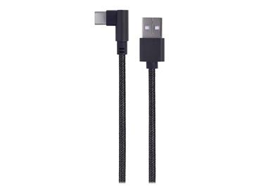 GEMBIRD CC-USB2-AMCML-0.2M Angled USB Type-C charging-data cable 0.2 m black
