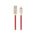 GEMBIRD CC-USB2R-AMmBM-2M-R Premium rubber Micro-USB charging and data cable 2m red