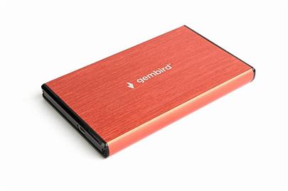 GEMBIRD externí box na 2.5' HDD, USB 3.0, červený