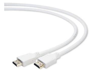 Gembird HDMI V1.4 male-male cable with gold-plated connectors 1.8m, white