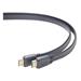 Gembird HDMI V1.4 male-male flat cable with gold-plated connectors 1m, black