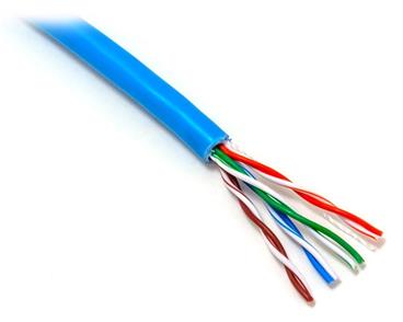 GEMBIRD kabel patch UTP kat. 5e, 305m drát, modrý (blue) LS0H+metráž