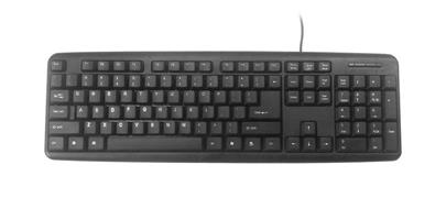 Gembird KB-U-103 standardní klávesnice, USB, černá, US rozložení