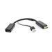 Gembird konvertor HDMI -> Displayport, černá