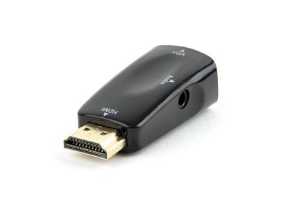 Gembird konvertor HDMI -> VGA a audio, černá