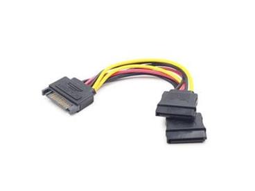 Gembird napajecí kabel SATA 15 pin -> 2x SATA HDD - přímý