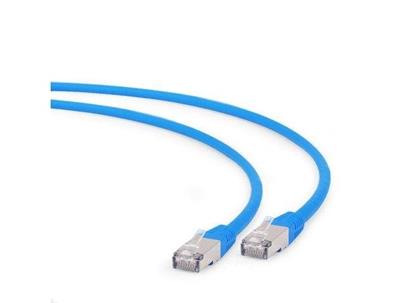 Gembird Patch kabel RJ45, cat. 6A, FTP, LSZH, 0.5m, modrý