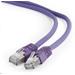Gembird Patch kabel RJ45, cat. 6A, FTP, LSZH, 1m, fialový