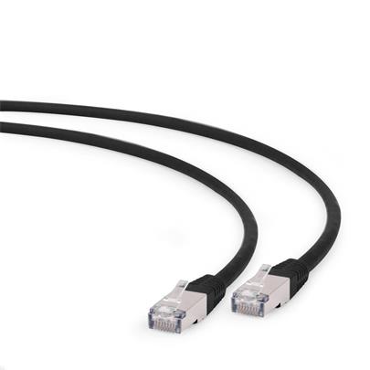 Gembird Patch kabel RJ45, cat. 6A, FTP, LSZH, 2m, černý