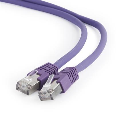Gembird Patch kabel RJ45, cat. 6A, FTP, LSZH, 5m, fialový