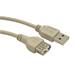 GEMBIRD prodlužovací kabel USB, 0,75m, šedý
