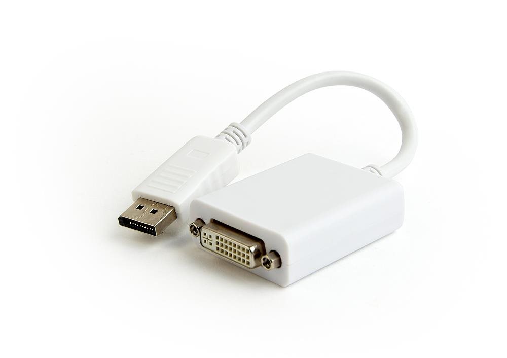 GEMBIRD Redukce DisplayPort v.1.2 to DVI-D, white, 0,1m, M/F