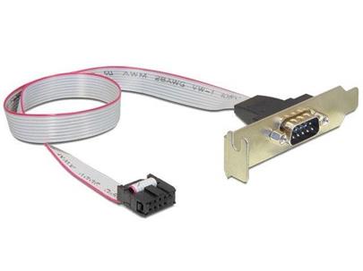 Gembird sériový port DB9, 40cm kabel, Low Profile (bracket Canon 9M, RS232, COM)