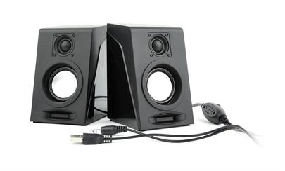 GEMBIRD Stereo speaker set, black, "Breeze"