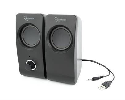 GEMBIRD Stereo speaker set "Tsunami" , black