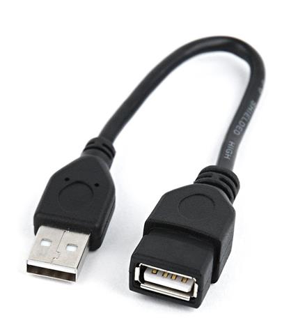Gembird USB 2.0 kabel A-A prodlužovací 0.15m černý