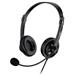 Genius headset - HS-230U, sluchátka s mikrofonem, náhlavní, drátový, s mikrofonem, ovládání hlasitosti, USB, černý