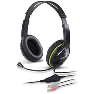 GENIUS headset - HS-400A, 2x 3,5 jack, redukce na single jack