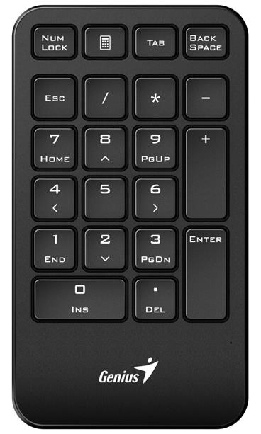 Genius NumPad 1000 Klávesnice, numerická, bezdrátová, 2,4GHz, mini USB přijímač, černá