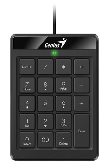Genius NumPad 110 Klávesnice, numerická, drátová, slim design, USB, černá