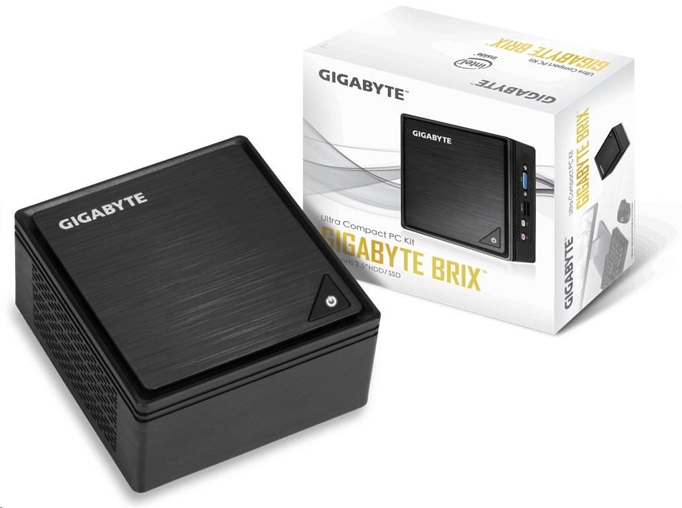 GIGABYTE BRIX GB-BPCE-3350C (Fanless), Intel Celeron N3350, 1xSODIMM DDR3L, VGA, Win10