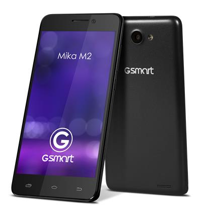 GIGABYTE GSmart MIKA M2 Dual SIM 5" IPS HD,Mediatek MT6582 Quad-Core 1.3GHz, 8GB/1GB, Android 4.4, 13MP,Černý+Bílý kryt