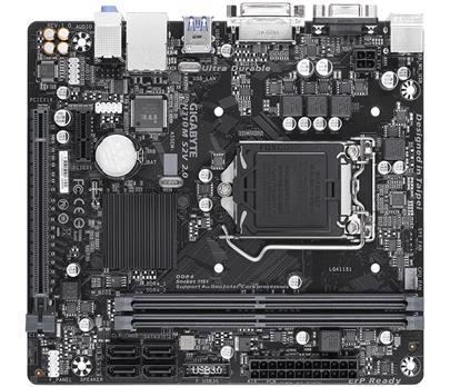 GIGABYTE H310M S2V rev 2.0 / Intel H310 / LGA 1151 / 2x DDR4 DIMM / VGA / DVI-D / mATX
