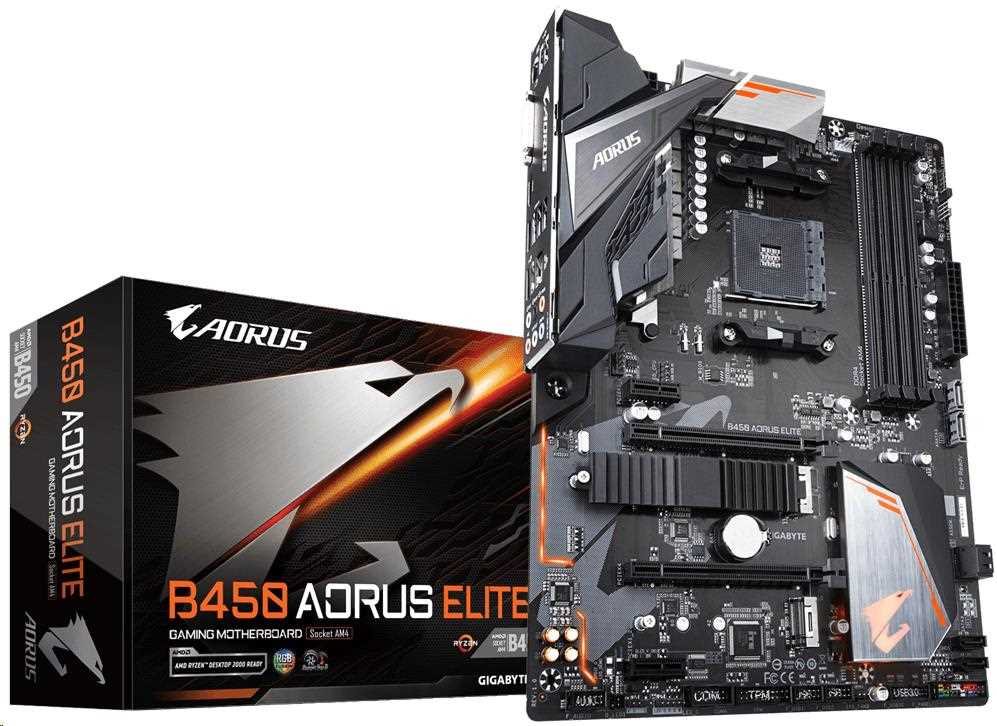 GIGABYTE MB Sc AM4 B450 AORUS ELITE, AMD B450, 4xDDR4, VGA