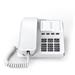 Gigaset-DESK400-WHITE Šňůrový telefon na stůl a stěnu pro snadné telefonování - bílá