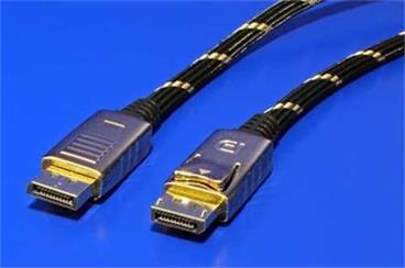 Gold DisplayPort kabel, DP(M) - DP(M), 1m