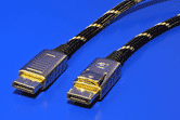 Gold DisplayPort kabel, DP(M) - DP(M), DP v.1.2, 2m