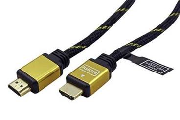 Gold High Speed HDMI kabel s Ethernetem, 4K, HDMI M - HDMI M, 10m