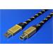 Gold USB 2.0 kabel A-B, 4,5m