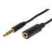 goobay Kabel prodlužovací audio 4pol.jack3,5M- 4pol.jack3,5F, 0,5m, černý