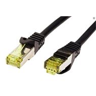 goobay S/FTP patchkabel kat. 7, s konektory RJ45, LSOH, 10m, černý