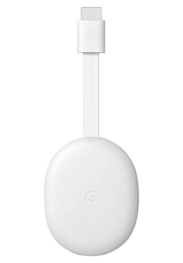 Google mini počítač Chromecast 4 Google TV/ Full HD/ USB-C/ HDMI/ Wi-Fi/ Google Android TV OS/ bílý