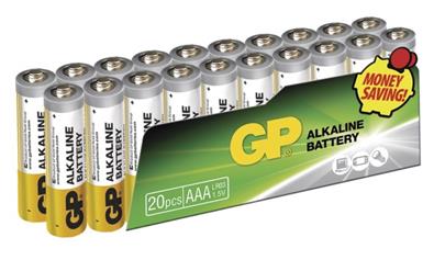 GP AAA, alkalická - 20 ks, fólie