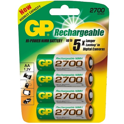 Аккумулятор gp aa 2700mah