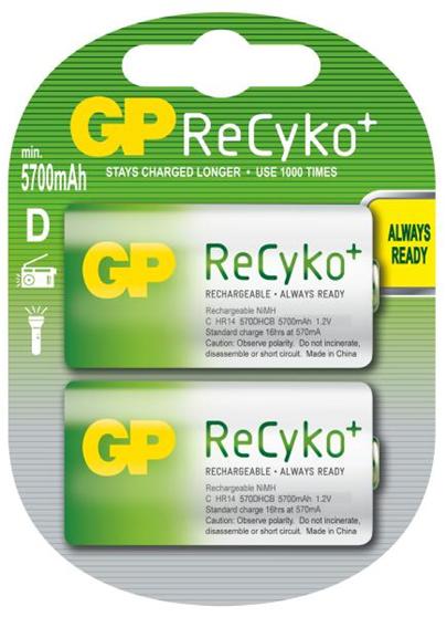 GP D ReCyko+ 5700 series, nabíjecí, 2 ks