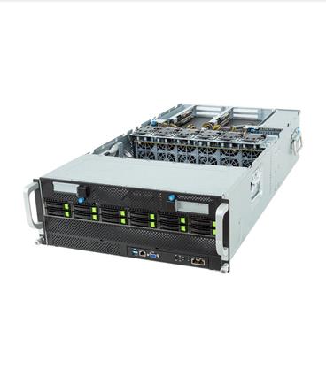 GPU server G493-ZB2 4U 2S-SP5(400W), 2GbE, 12NVMe5, 8GPU(g5,2PLX), 6PCI-E16g5, 48DDR5-4800, IPMI, rPS (80+PLAT)