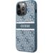 Guess PU 4G Printed Stripe Case iPhone 13 Pro Max modrý