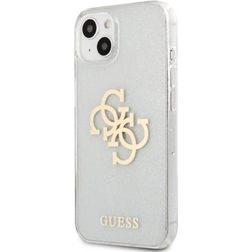 Guess TPU Big 4G Full Glitter Case iPhone 13 Mini čirý