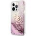 Guess TPU Big 4G Liquid Glitter Pink Case iPhone 13 Pro Max růžový