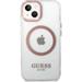 Guess Transparent MagSafe kryt iPhone 14 Plus růžový