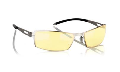 GUNNAR kancelářské brýle SHEADOG MERCURY/ stříbrné obroučky/ jantarová skla/ blister