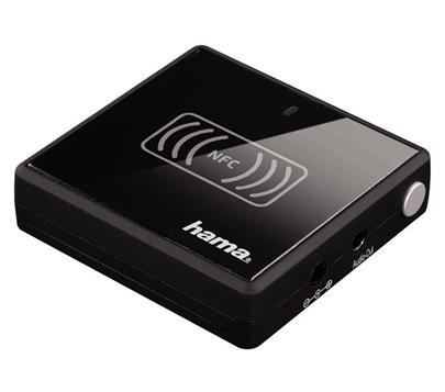 HAMA Bluetooth audio receiver s NFC/ USB/ dosah 10m/ černý