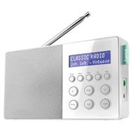 HAMA digitální rádio DR10/ 0,5W/ LCD display/ DAB+/FM/ plast/ bílé