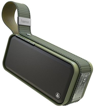 HAMA mobilní reproduktor Soldier L/ 20W/ Bluetooth/ USB/ IPX7/ olivový
